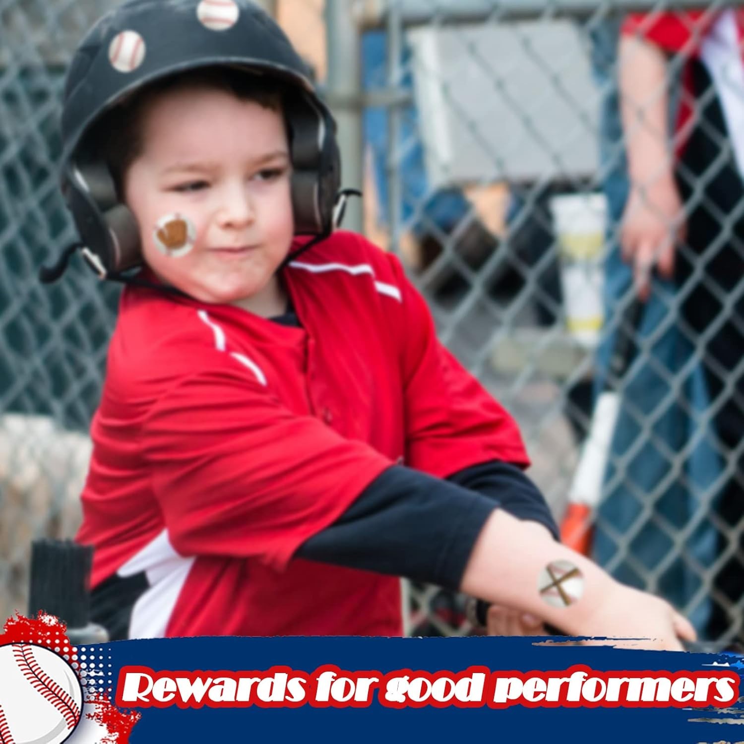 300 Pcs 12 Sheets Helmet Stickers 1.18 Inch Baseball Softball Helmet Award Baseb