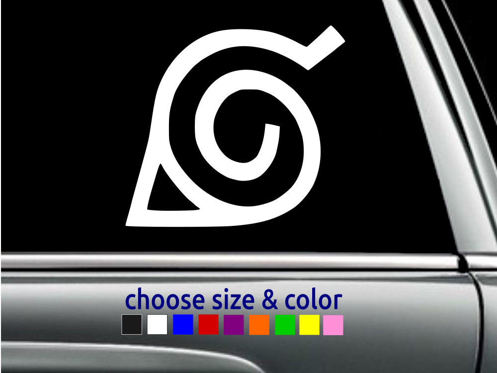 Naruto Konohagakure Hidden Leaf Village Vinyl Decal Sticker CHOOSE SIZE COLOR