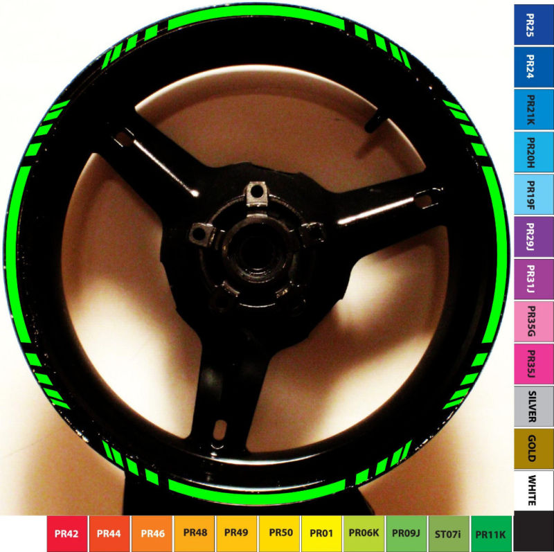 CUSTOM MOTORCYCLE RIM STRIPE WHEEL DECAL TAPE KAWASAKI NINJA 250 250R 500R 650R