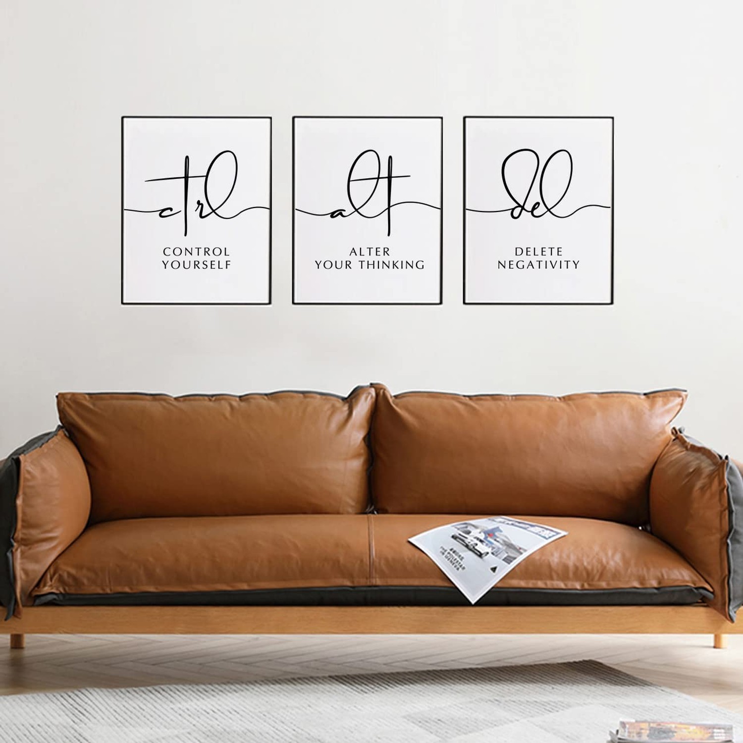 Set Of 3 Prints, Ctrl Alt Del, Motivational Decor, Office Wall Art, Inspirati…