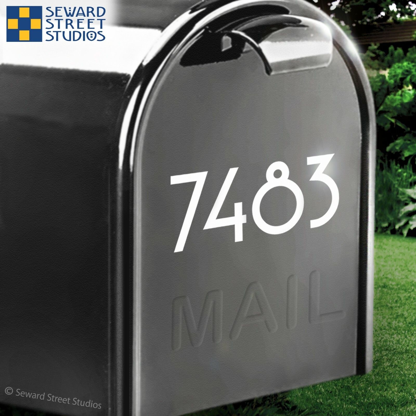 Custom Address Numbers Decal, Up to 2" High – 1249-Single