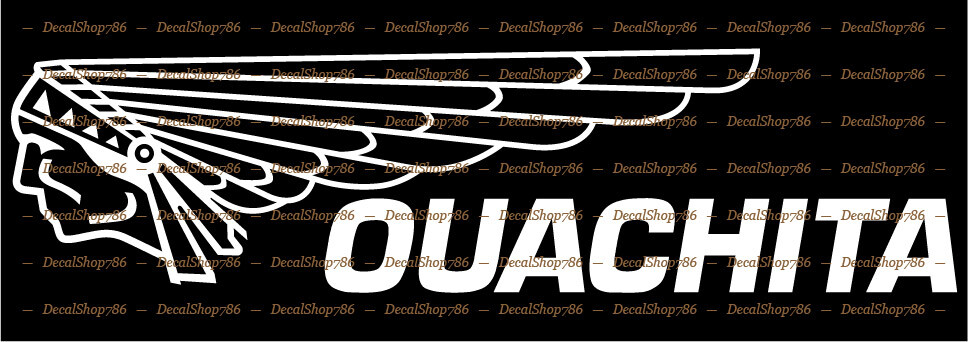 OUACHITA Canoe – Outdoor Sports – Vinyl Die-Cut Peel N' Stick Decals/Stickers
