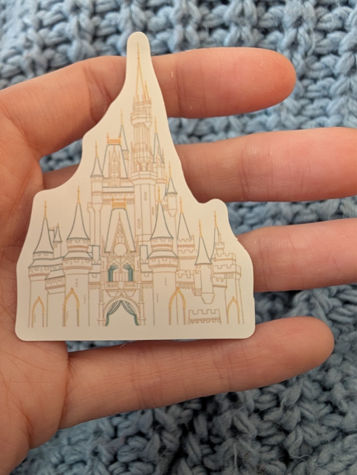 Disney parks, Disneyland, Disneyworld, Castle, Cinderella, Vinyl Sticker