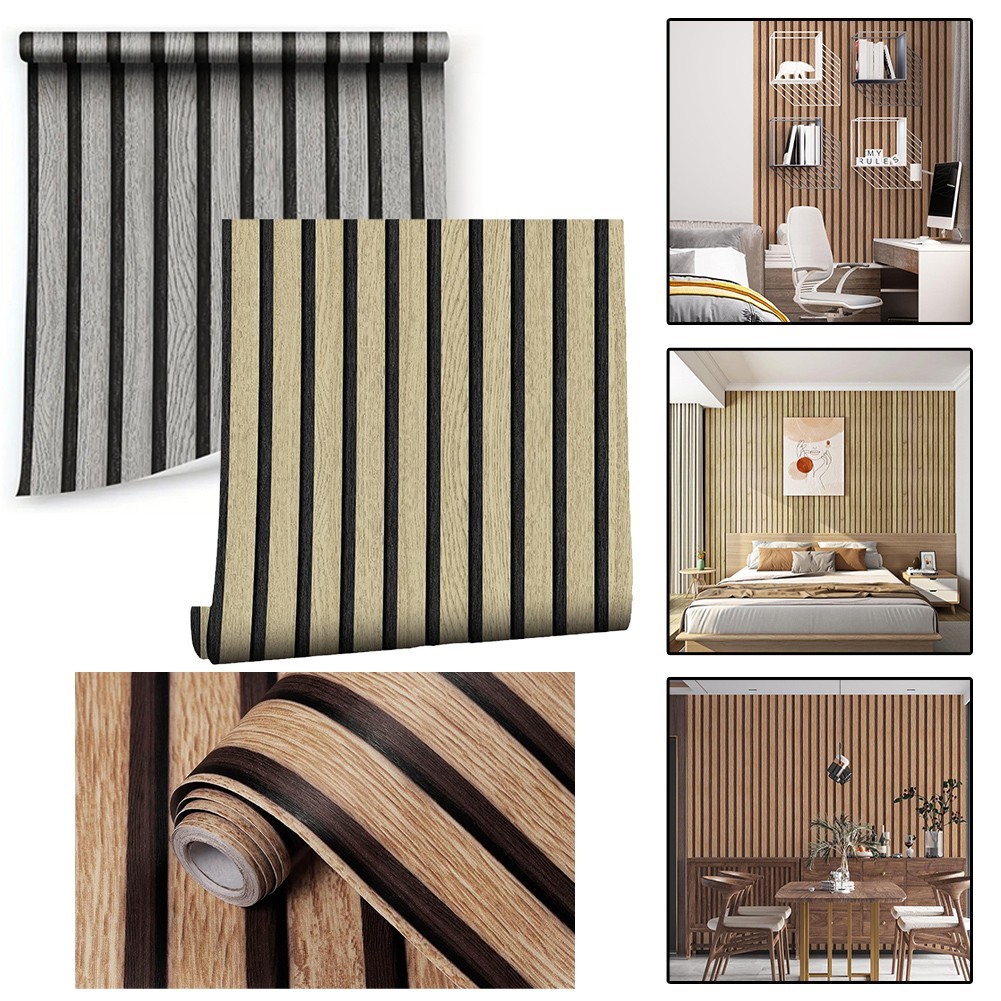 Transform Your For Walls with 45CM Waterproof PVC Imitation Wood Grain Stickers