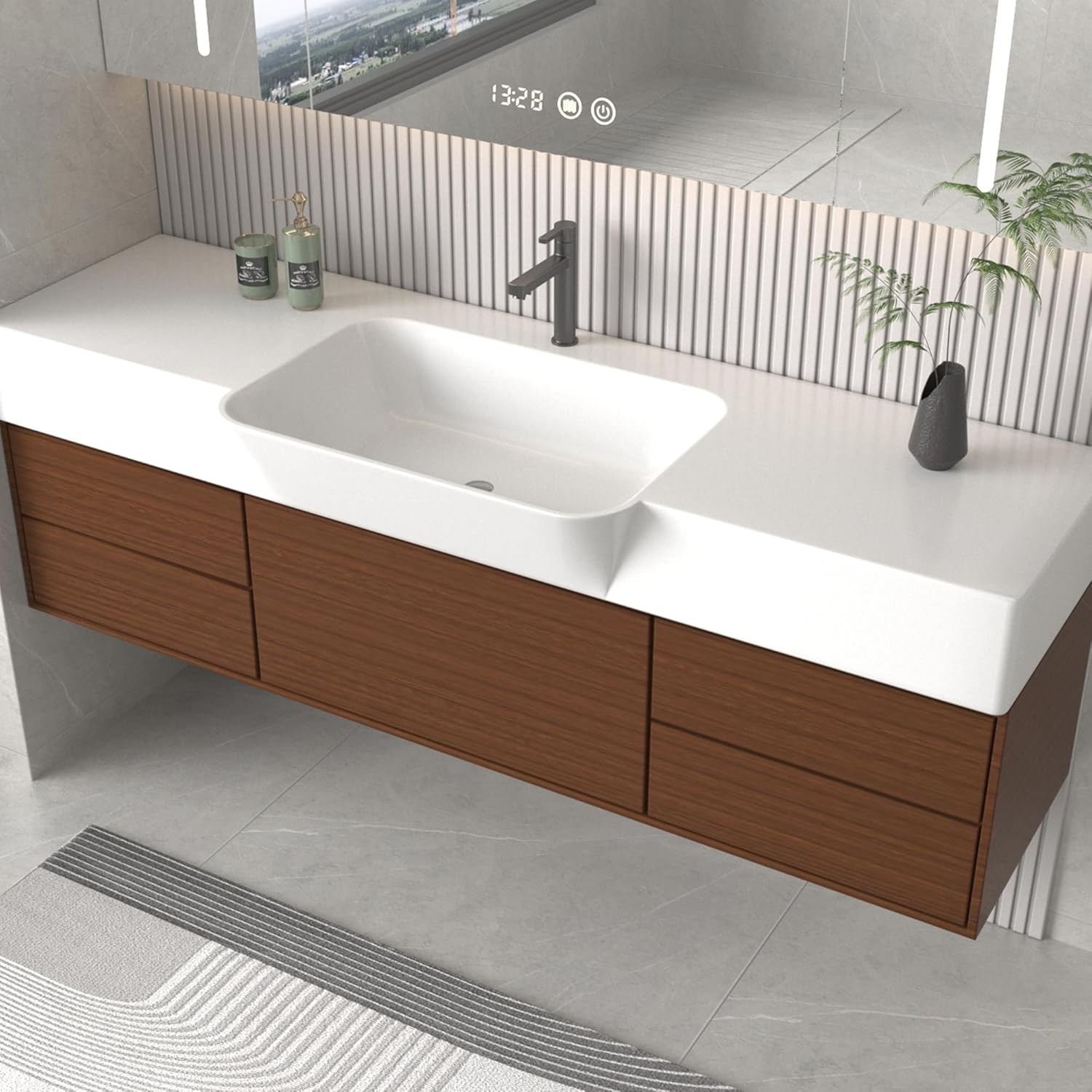 JSEVEM 16"×118" Walnut Wood Wallpaper Peel and Stick 16 x 118, Light Brown