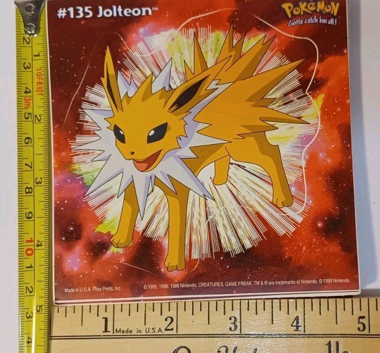 1999 Pokemon Stick Ups Wall Decals Series C in Original Package