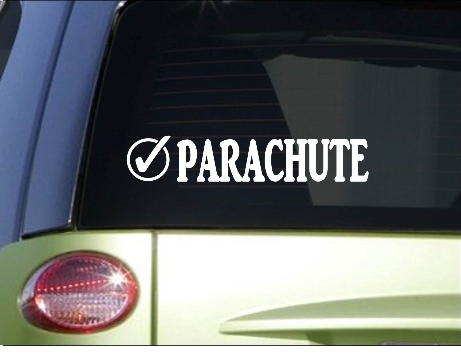 Parachute Check *I062* 8" Sticker decal skydiving paratrooper