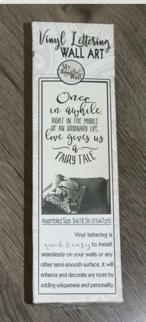 My Thoughtful Wall Vinyl Lettering Wall Art Love Gives Us a Fairy Tale home deco