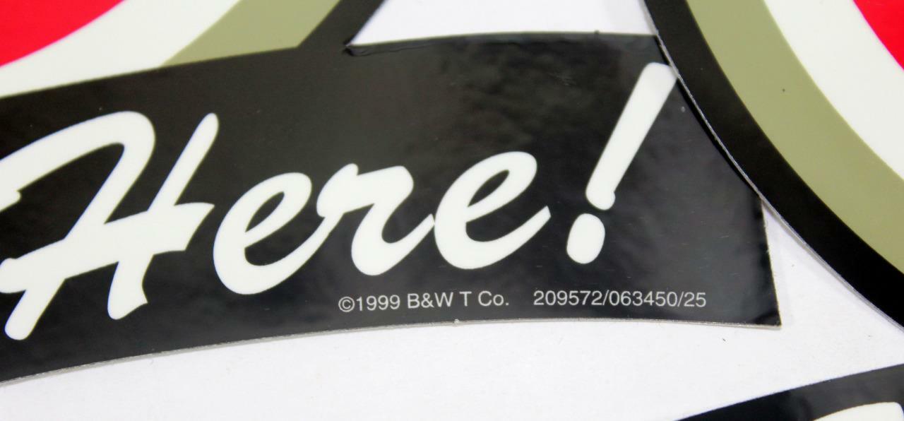 2 – 1999 Lucky Strike Sold Here Store Window Stickers ~ Double Sided ~ 7" x 6.5"