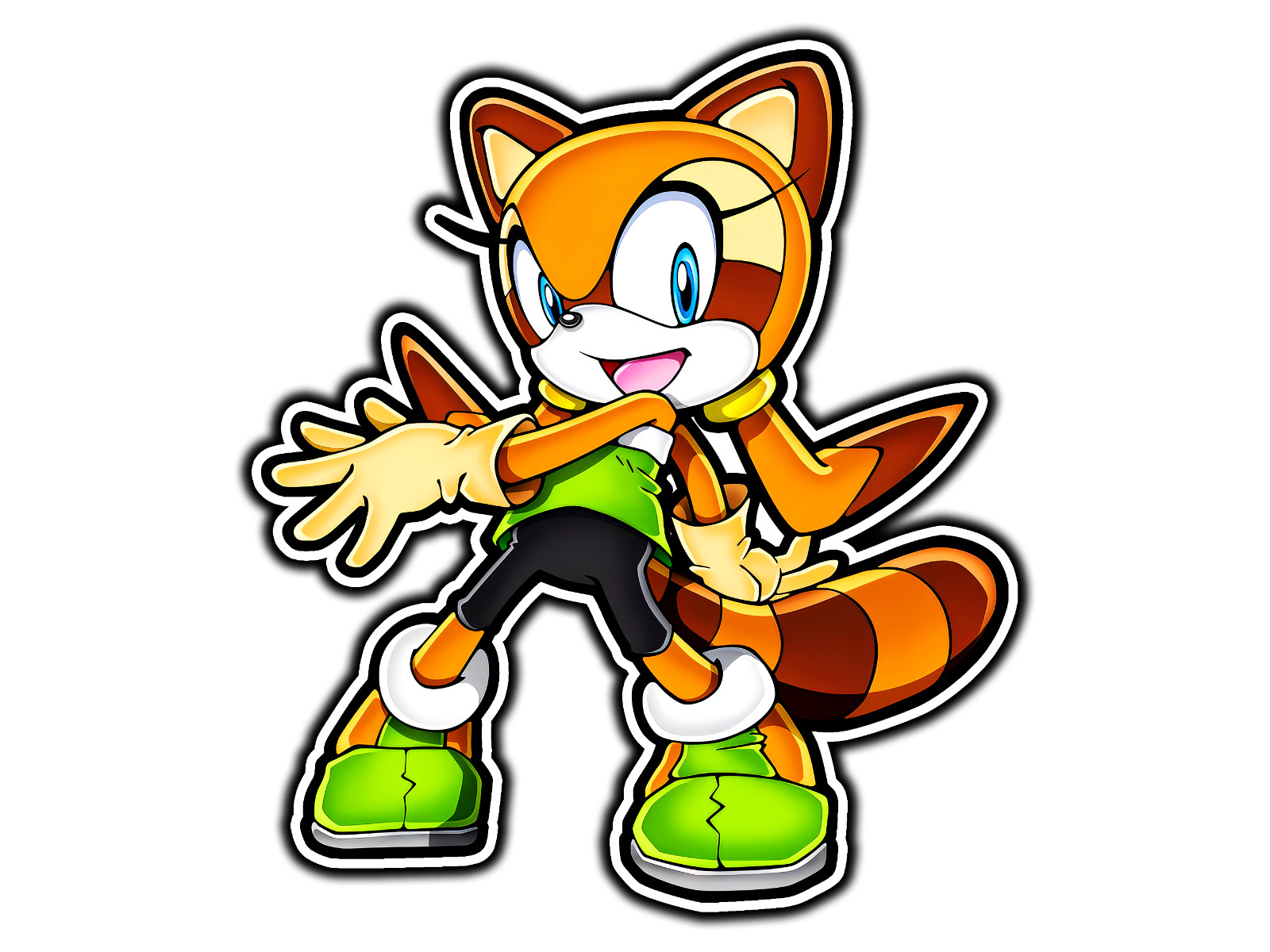 Marine the Raccoon Retro Sticker | Water Proof Vinyl Sticker