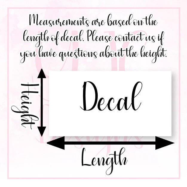 Holographic Outlined Vinyl Custom Name Decal Sticker for bottles Tumblres Cars