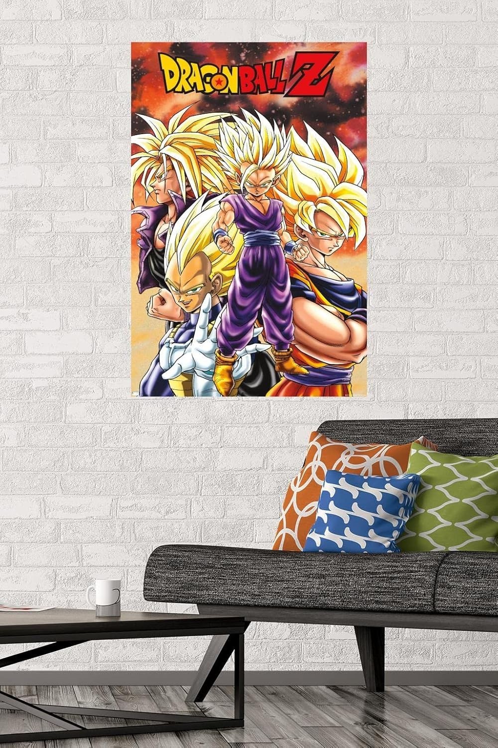 Dragon Ball Z – Saiyans Wall Poster, 34L" x 22.4W", Unframed Version