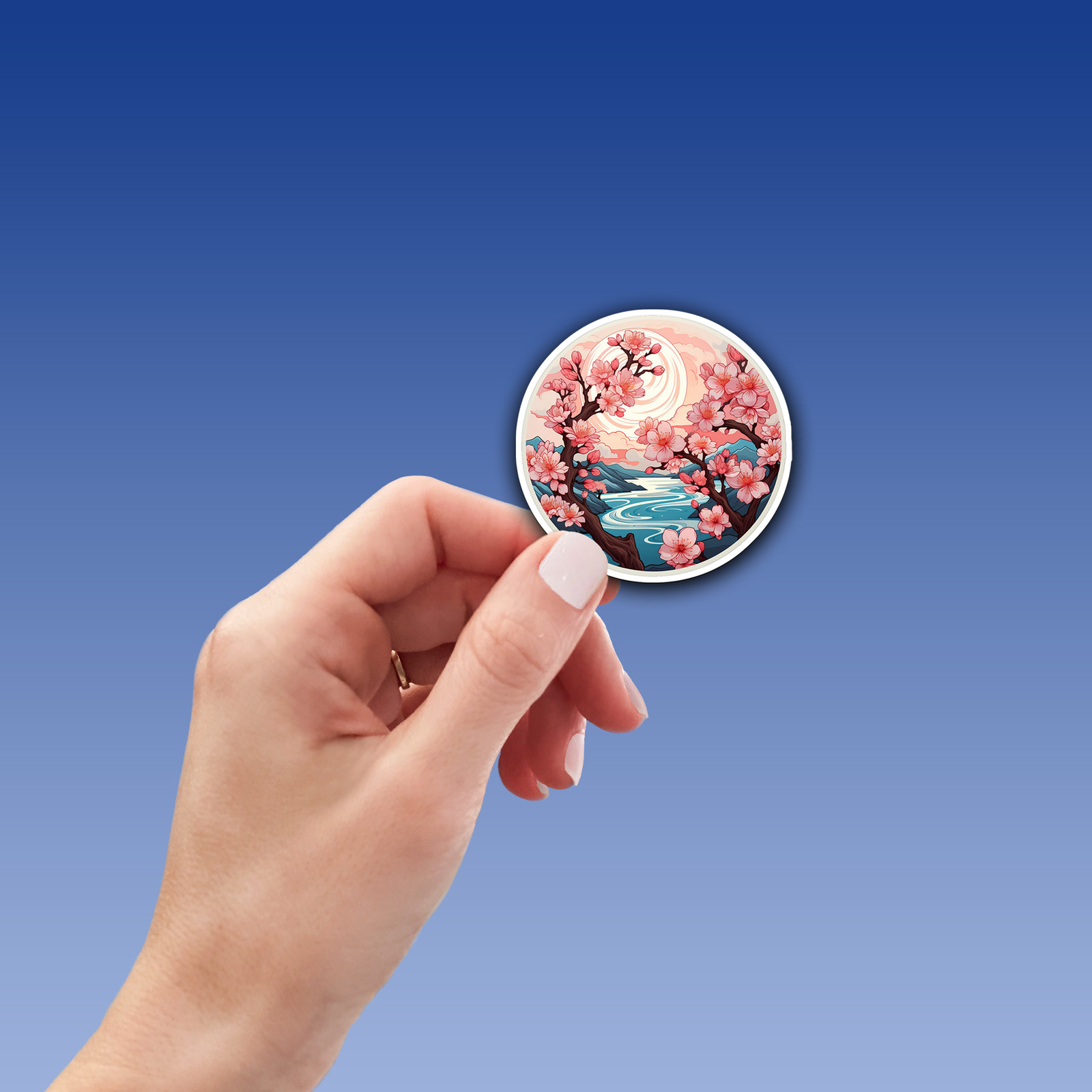 Cherry Blossom Vinyl Sticker – Embrace Nature's Beauty Anywhere You Go!