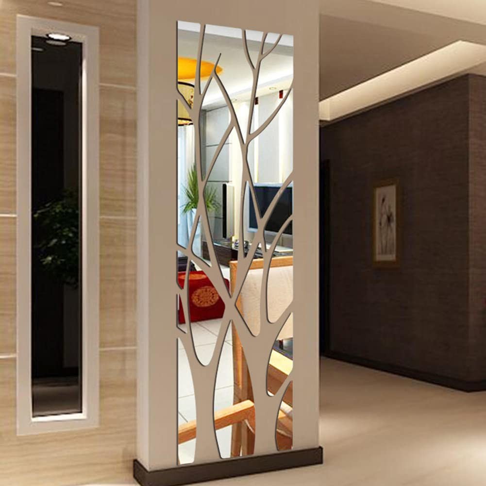 Family Tree Wall Decor Mirror Wall Art 3D DIY Acrylic Decorative Mirror Wall …