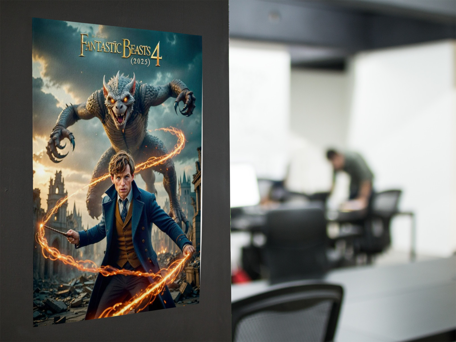 FANTASTIC BEAST 4 Movie Wall Vinyl Decal Poster Print (Removable Adhesive)