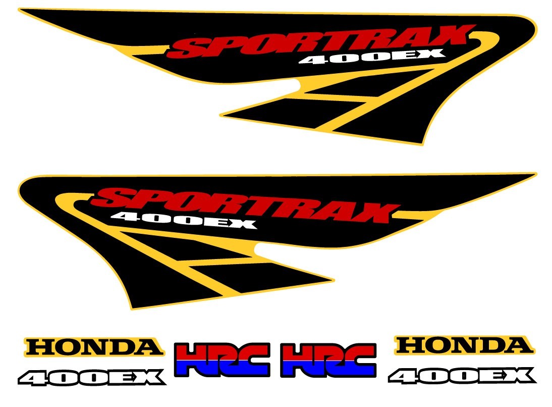 2002 Honda TRX 400ex Decal Graphic Sticker OEM kit Mark Set SPORTRAX 400 EX red