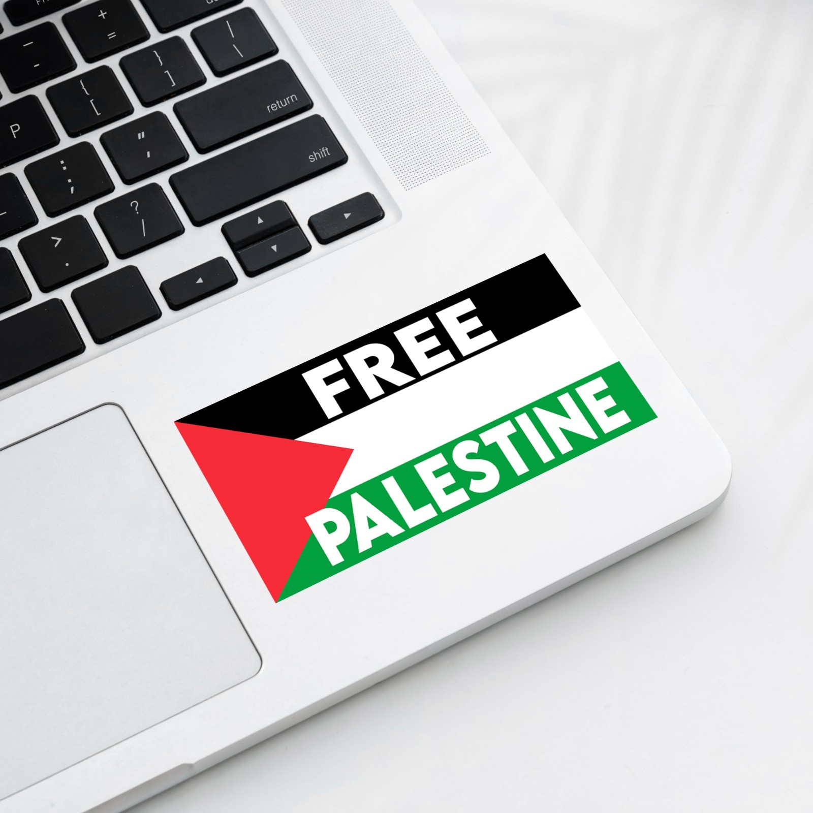 FREE PALESTINE Flag Sticker Die Cut Waterproof Vinyl Decal Smooth Surface