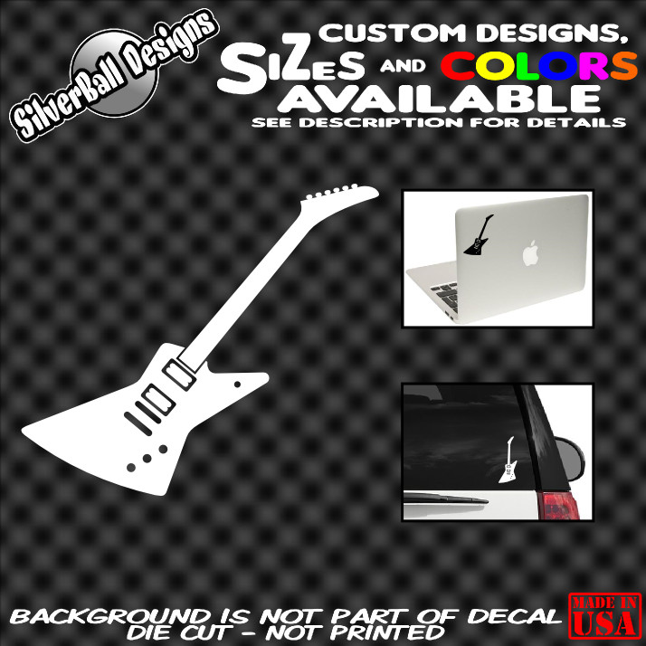 Explorer Guitar Vinyl sticker decal Fender Dean Rich ESP Gibson Jackson Ibanez