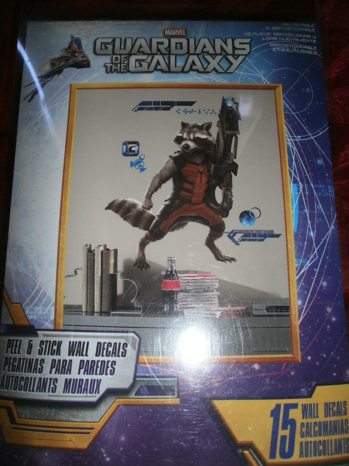 MARVEL GUARDIANS OF THE GALAXY SET OF 3 PACKAGES WALL A TOTAL OF 38 DECALS