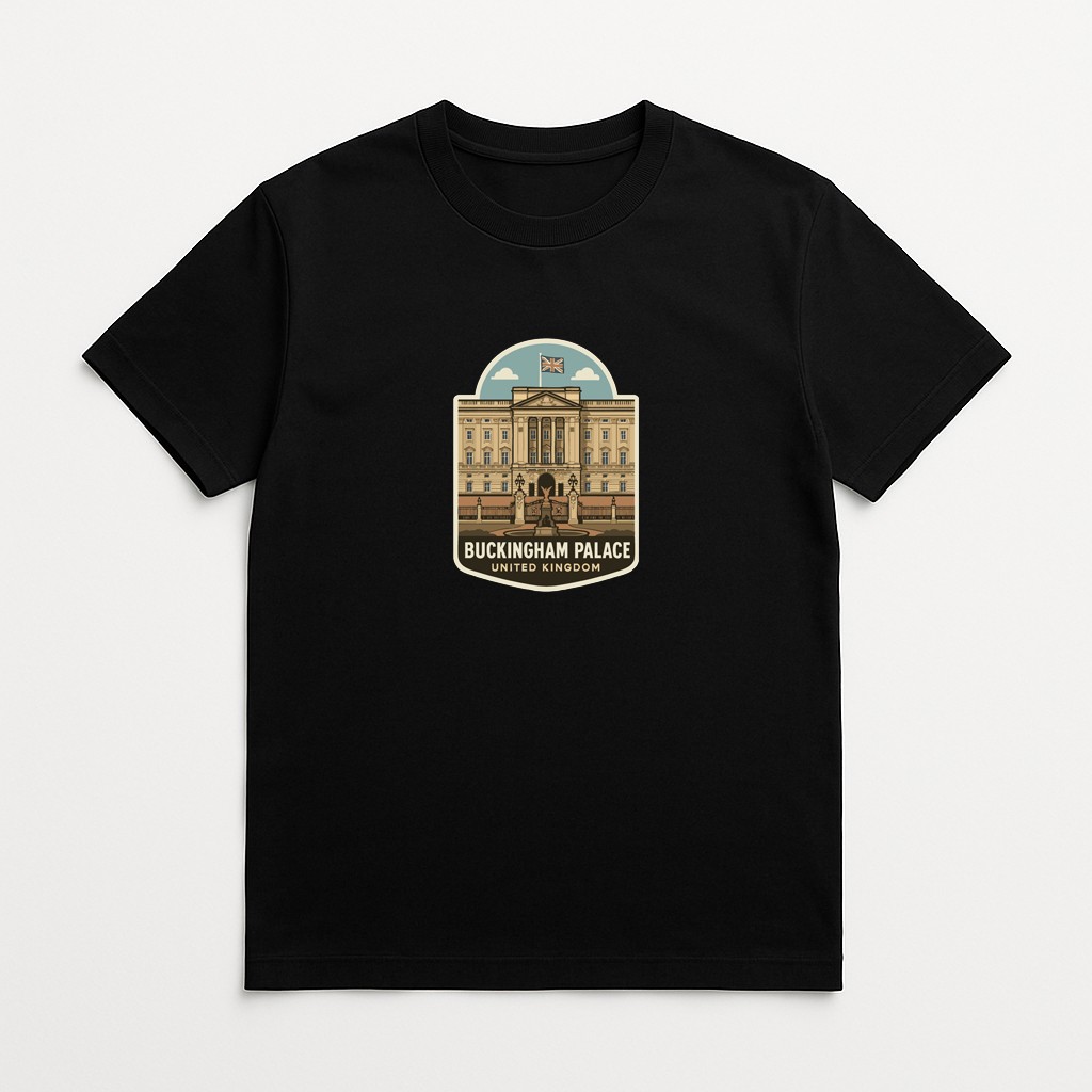 Buckingham Palace UK Iron On Heat Transfer Vinyl HTV Die-Cut Symbolic Landmark