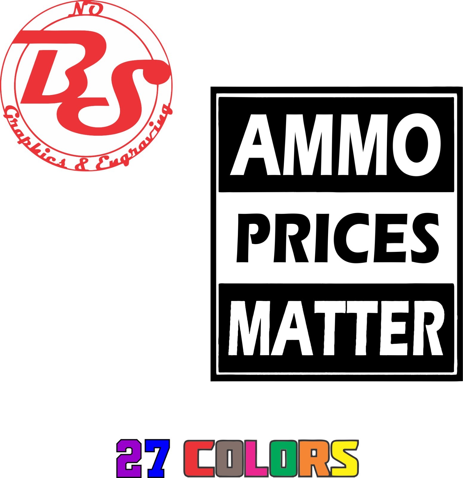6" Size Matters Vinyl Decal America 2A Gun Sticker Funny XxX Racing Mancave noBS