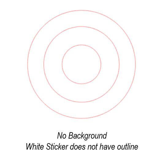 Bullseye Sticker Vinyl Decal PICK SIZE COLOR Target Range Crosshair Car Window