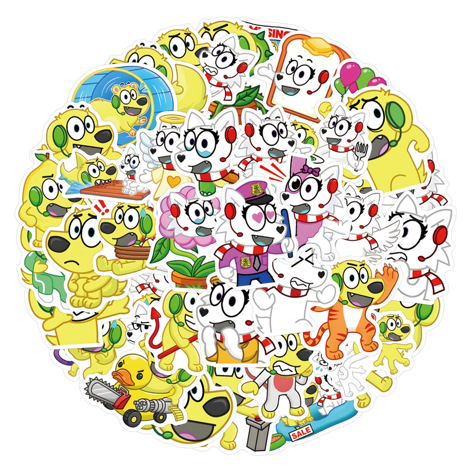 100Pcs Snowi And Tyler Stickers for Kids Teens Girls Scrapbooking Water Bottles