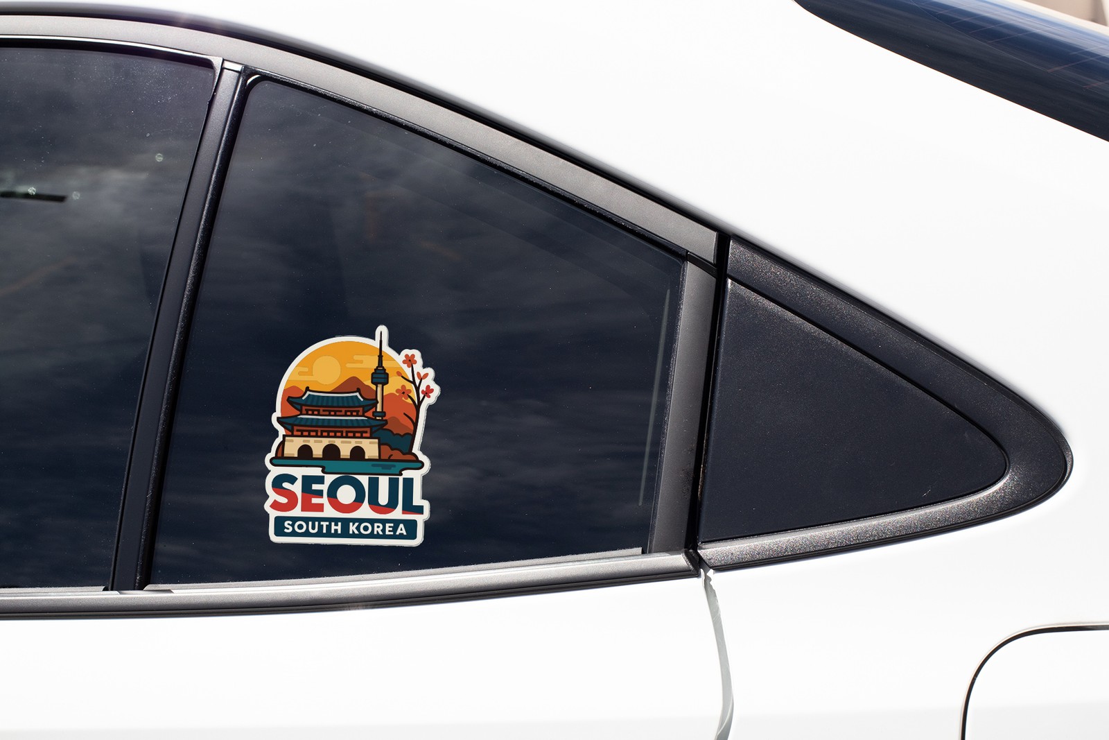 Seoul South Korea Sticker Decal Vinyl Die-Cut City Skyline Landmark Design