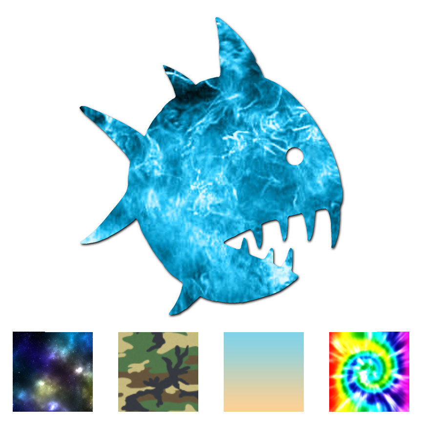 Piranha Fish – Vinyl Decal Sticker – Multiple Patterns & Sizes – ebn304