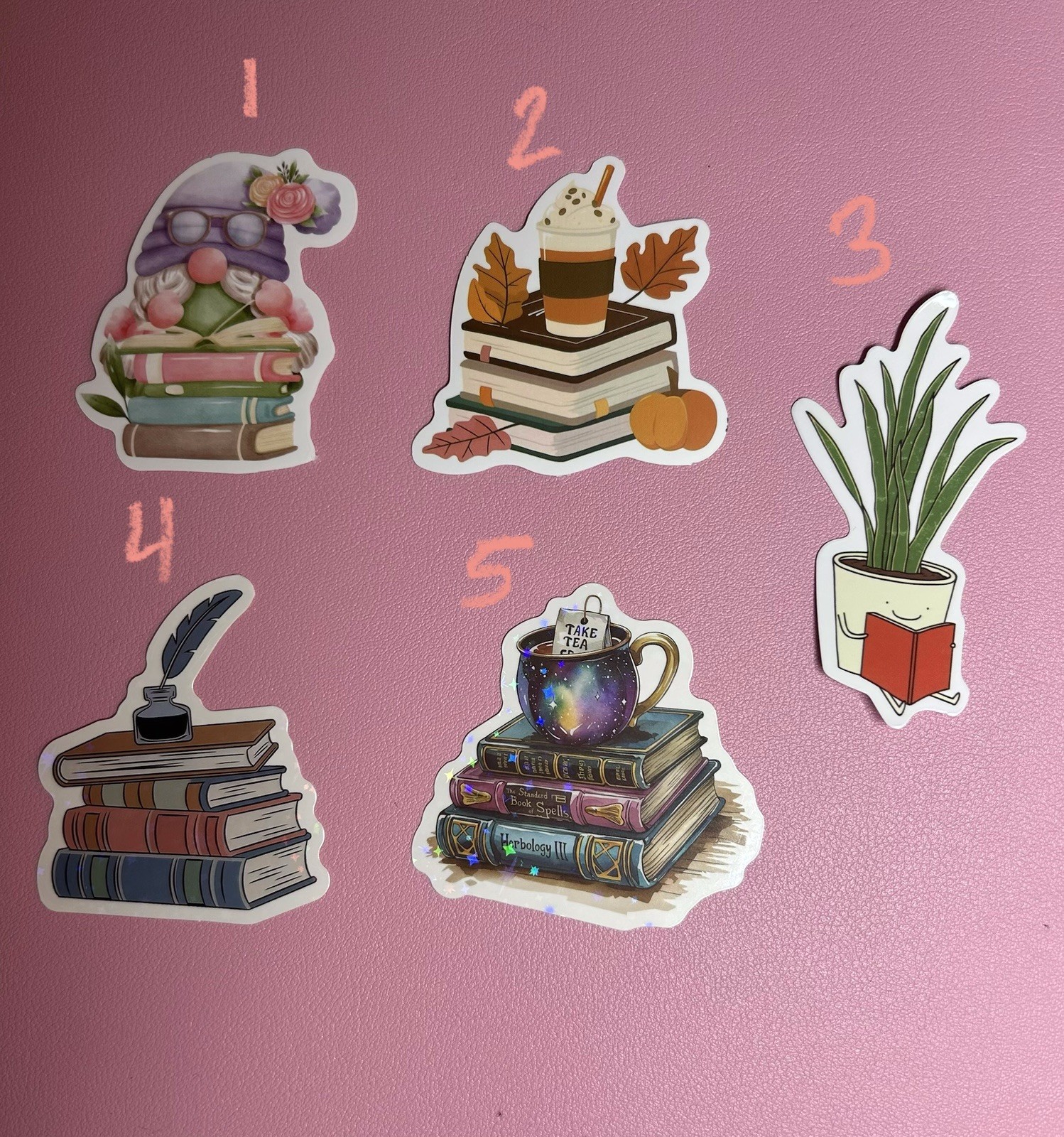 Book Stack Stickers