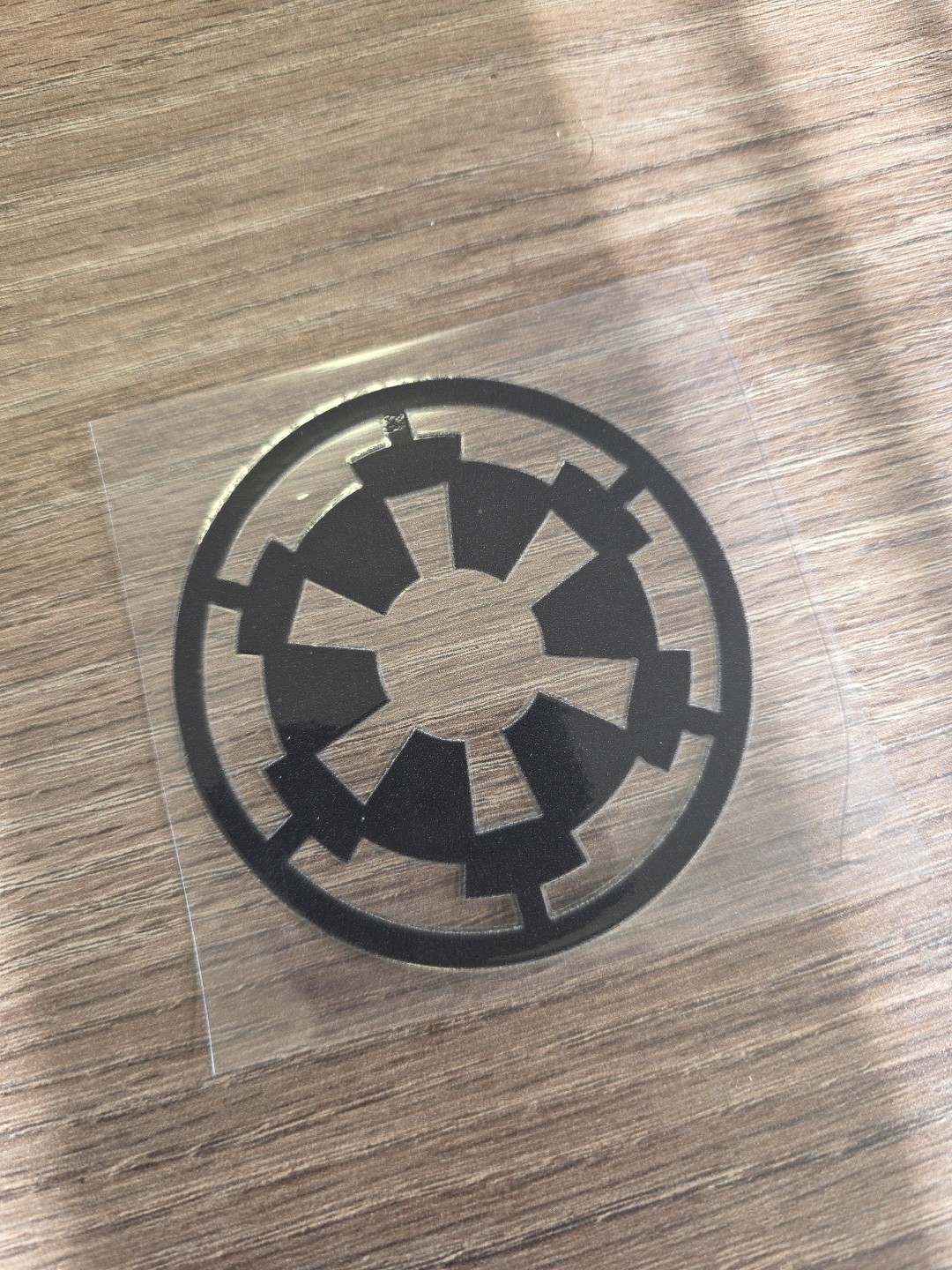 Galactic Empire Star Wars Black UVDTF Decal Made In USA Waterproof