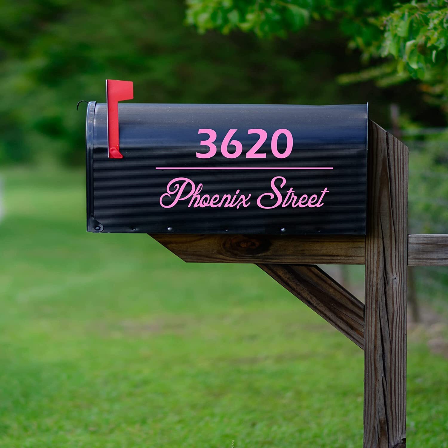 Personalized Mailbox Street Address Decals Set of 2 Vinyl Stickers Custom CMB33