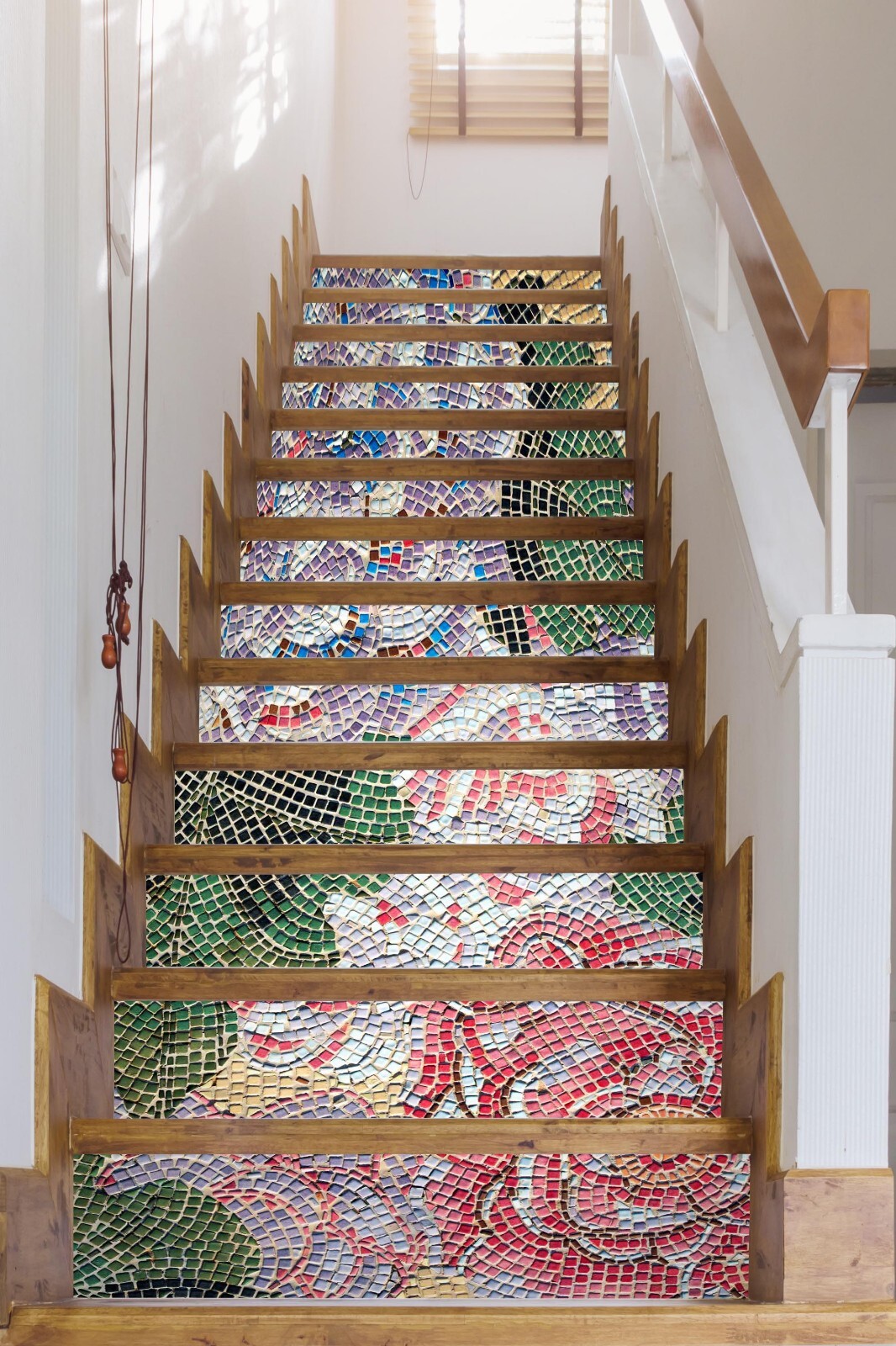 3D Tile Texture ZHU527 Stairs Risers Decoration Photo Mural Vinyl Wallpaper Amy