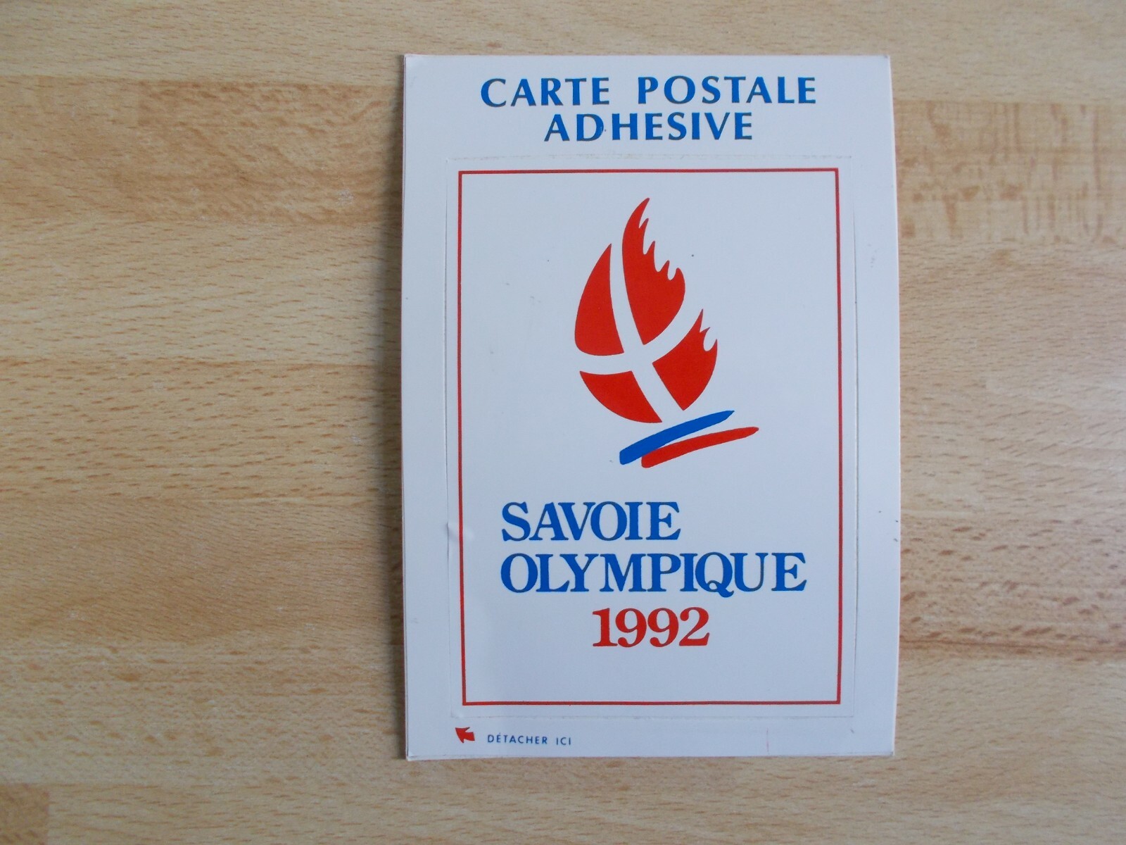 Sticker/Postcard Adhesive Savoy Olympics 1992