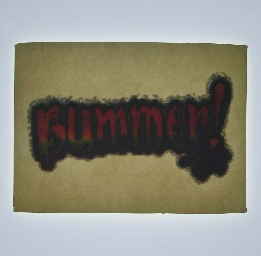 Bummer Screamin Gleamin Glitter Iron-On Decal Donruss 1970s Vintage Retro Cool