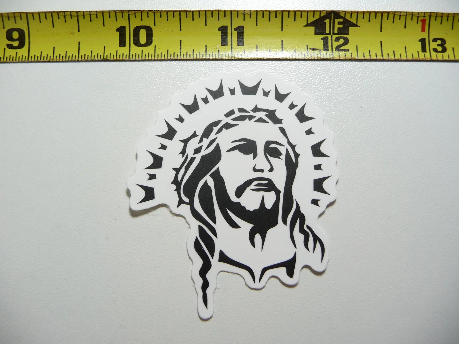 RELIGIOUS JESUS IMAGE THRONE CROWN SMALL STICKER DECAL CHURCH RELIGION FAITH