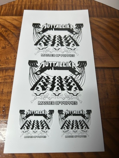 Muttallica Stickers inspired by Metallica