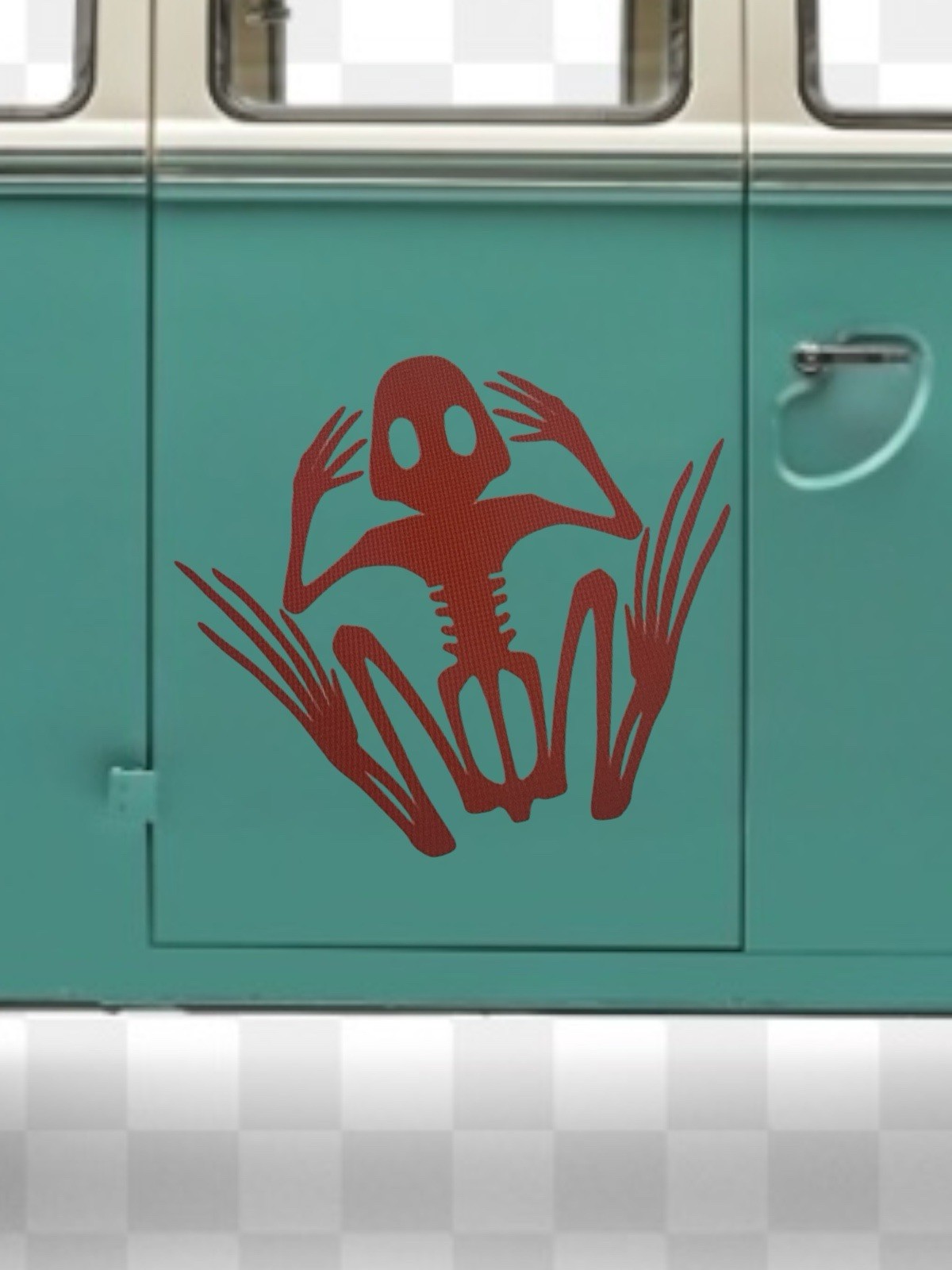 Frog Skeleton Decal for car Windows Laptops most Smooth Surfaces
