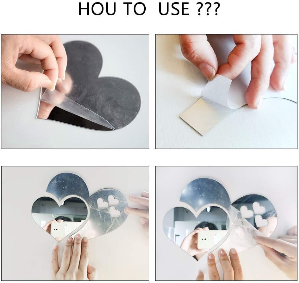 Minimalist Acrylic Kiss Shape Wall Stickers – Transform Your Space Effortlessly