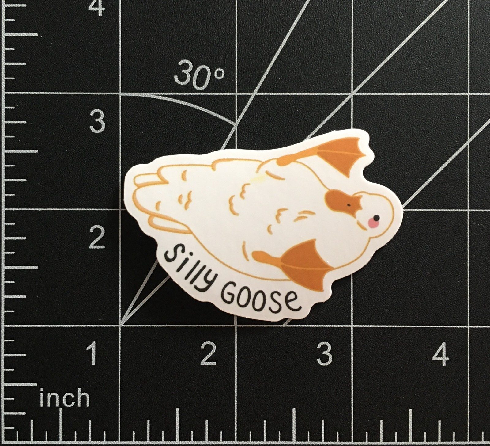 Silly Goose Vinyl Sticker Funny Cute Animal Feet in the Air Durable Waterproof