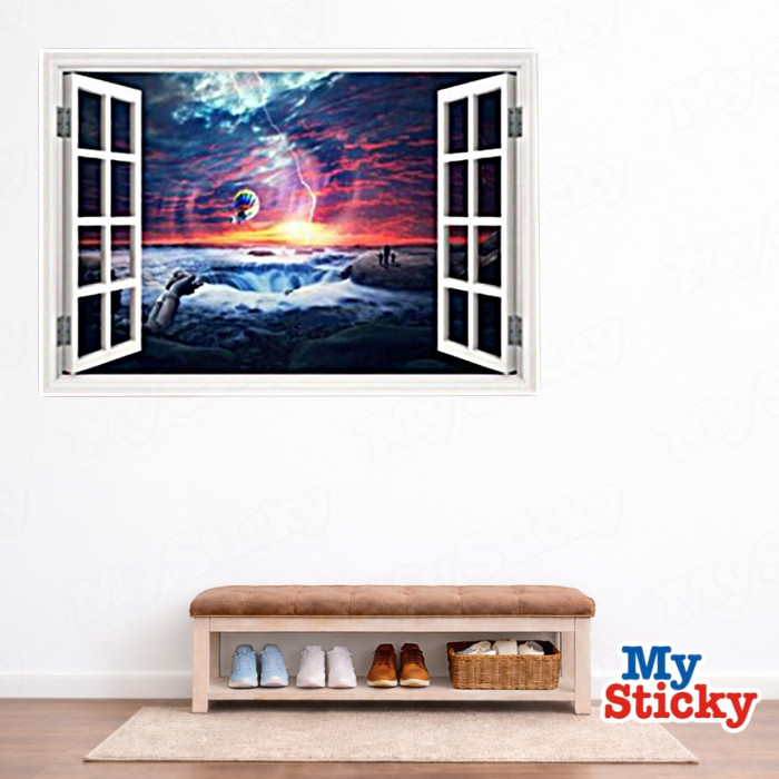 Custom Name Rainbow Drip Graffiti On Brick Wall Decal Personalized 3D Room Decor