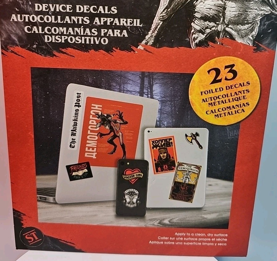 Stranger Things Roomscapes Device Decals 4 Sheets 23 Foiled Decals Trends Int'l