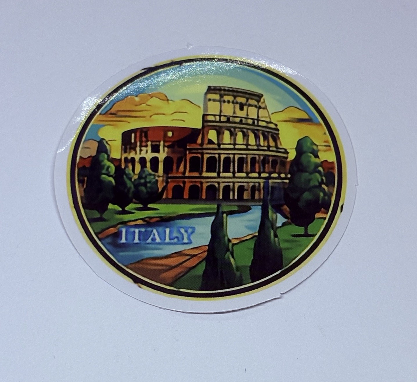 Italy Colosseum Sticker Sunrise View Travel Art Decal Vinyl Country Souvenir Tc6