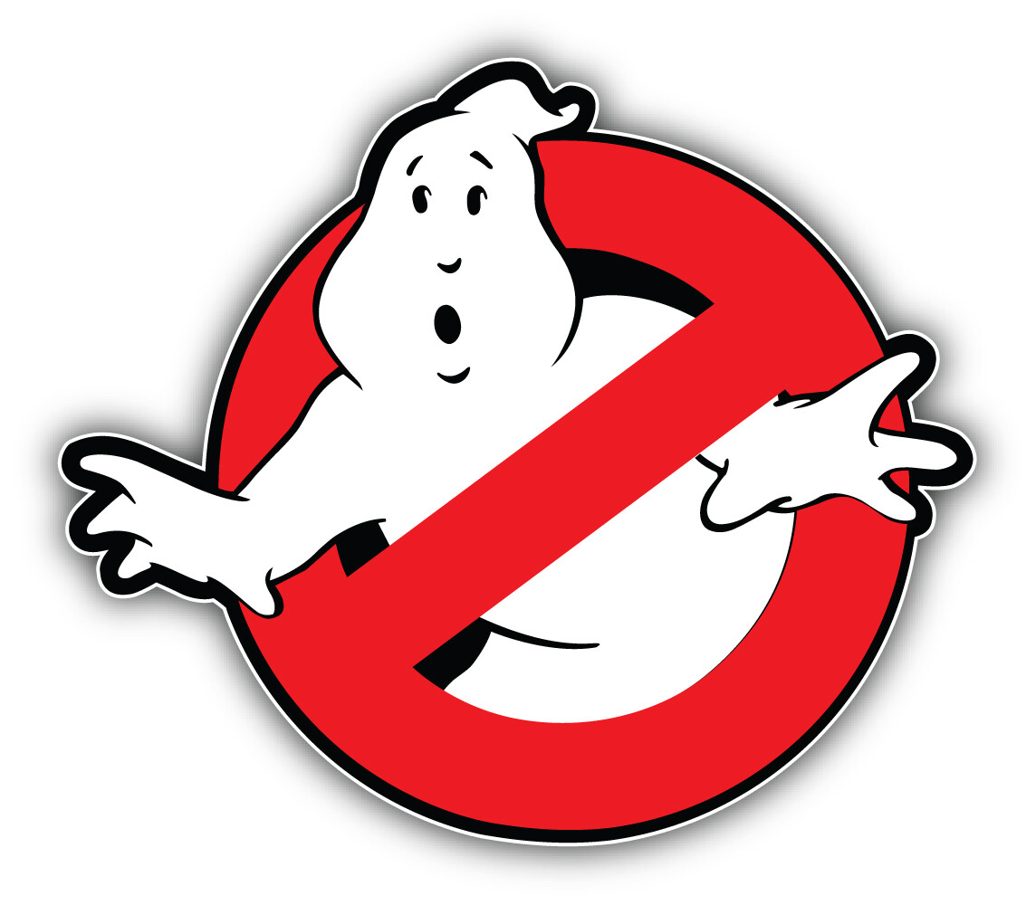 Ghostbusters Cartoon Logo Sticker Bumper Decal – "SIZES"
