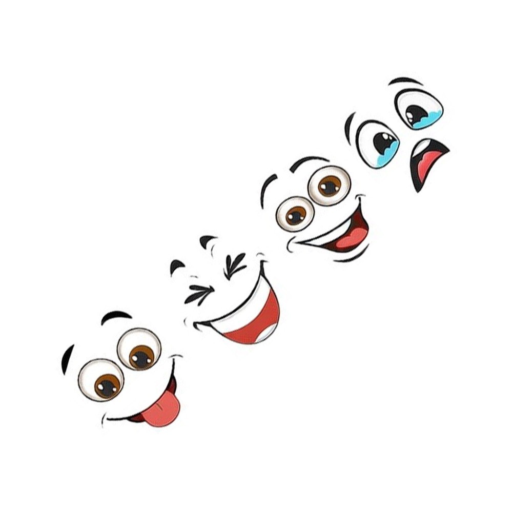 Fun Emoticon Vinyl Stickers for Wheelie Bins 15×32 Inch For Trash Can Decor