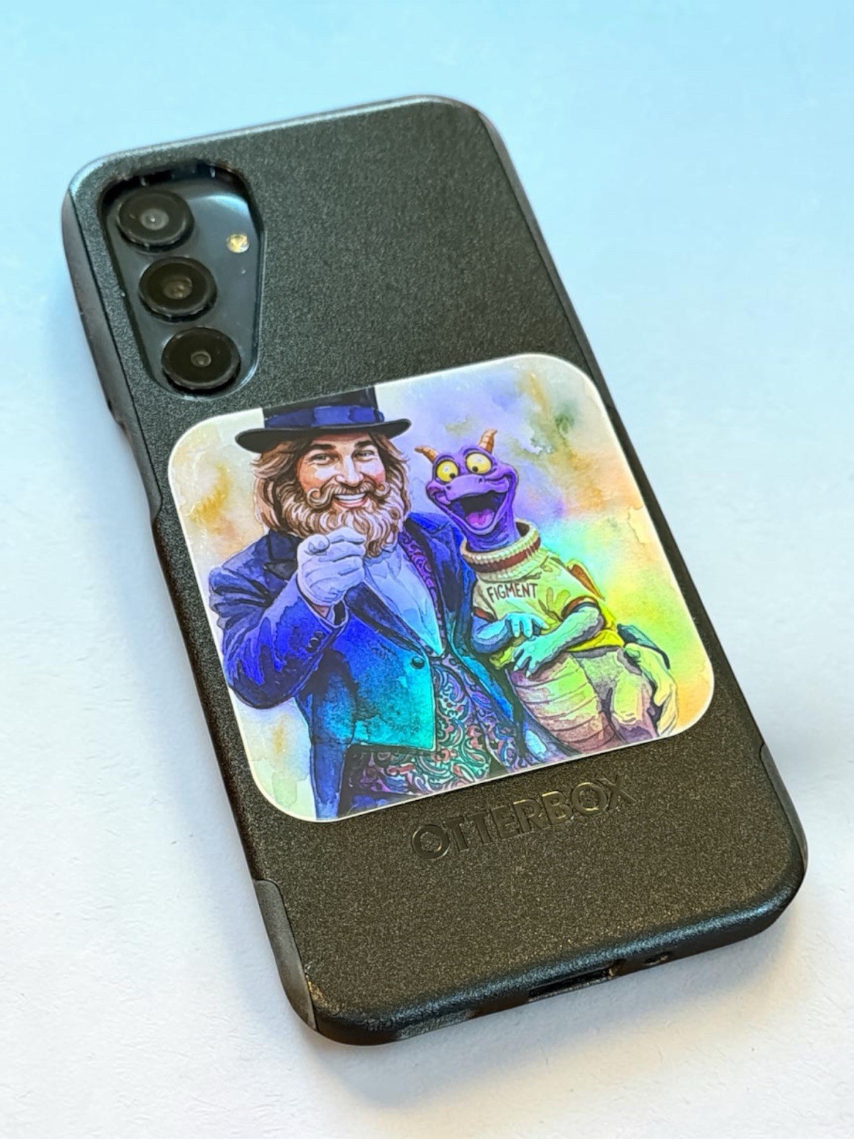 Dreamfinder Figment 3×3 Square Hologram Sticker Made Charleston SC FREE SHIPPING