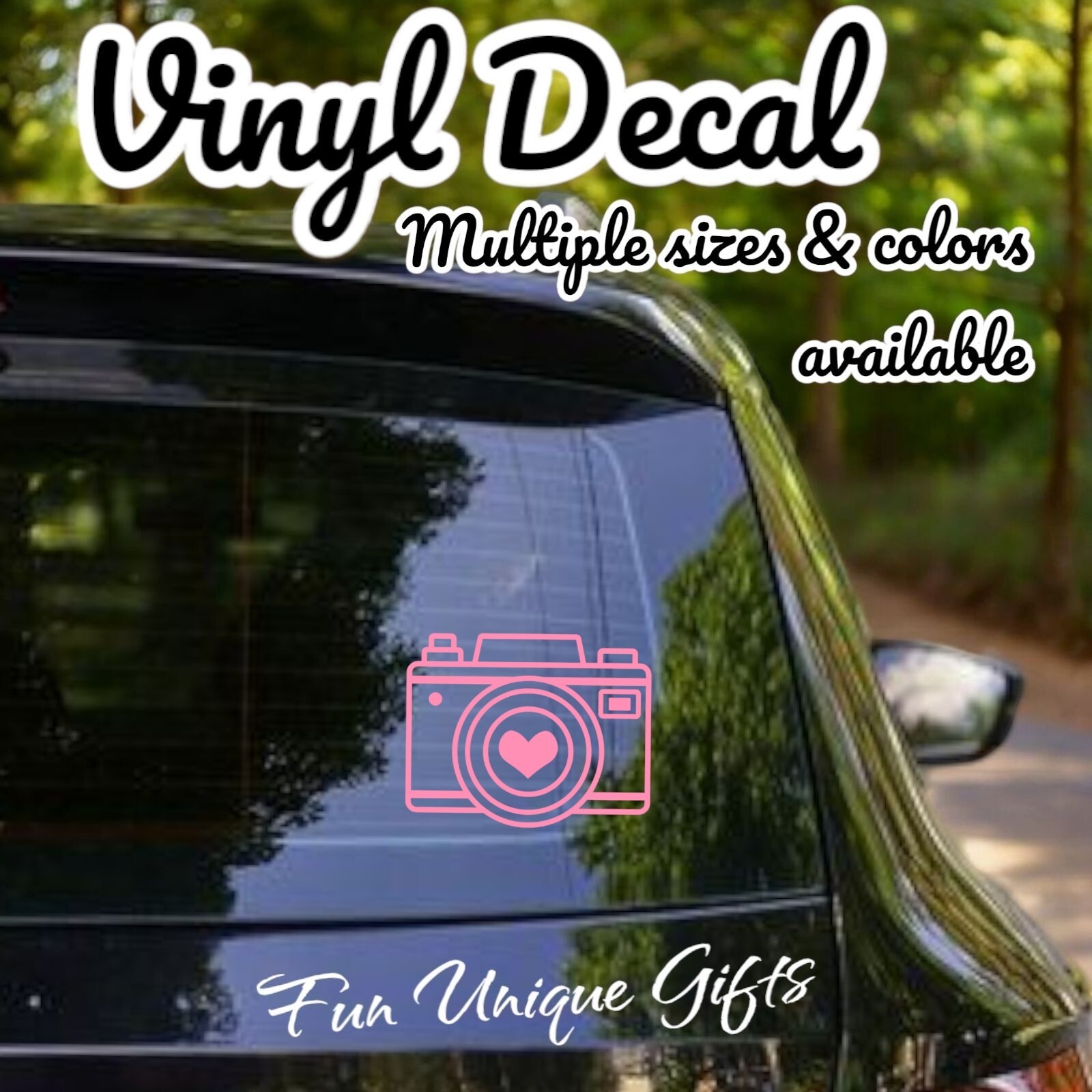 Camera Vinyl Decal Sticker -Multiple Colors & Sizes- FREE SHIPPING