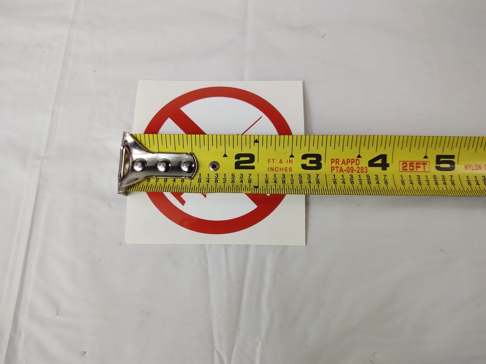 No Syringe Needles Round Trash Can Receptacle Stickers 12 Individual Stickers