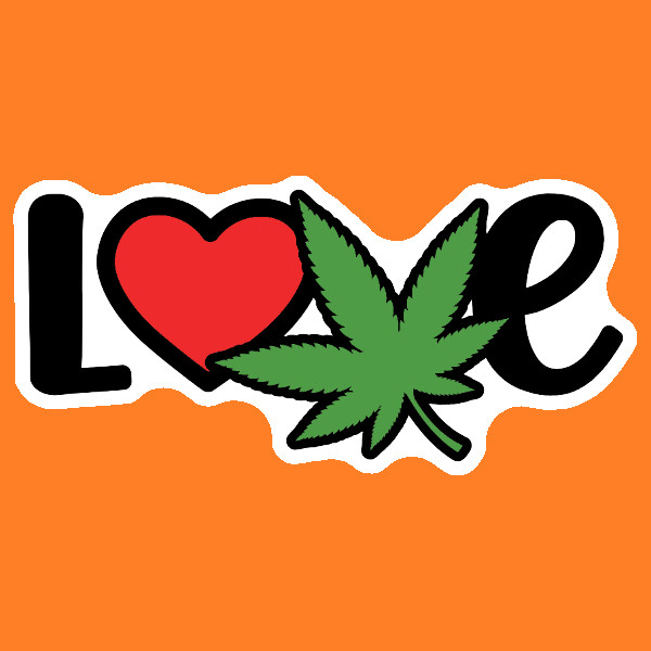 High Vibe Valentine Sticker Stoner Vinyl Decal UV Safe Weatherproof 420 Gift