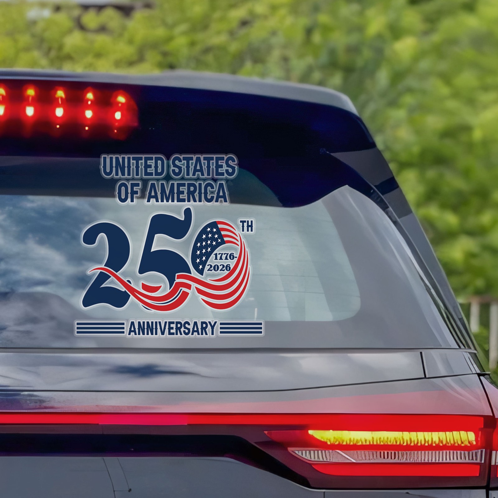 United States Of America 250th Anniversary 1776-2026 4th Of July Sticker Decal